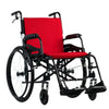 Image of Feather Lightweight Wheelchair Red Front-Right View