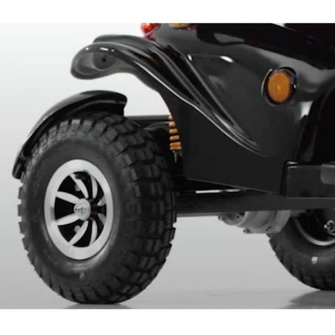 FreeRider GDX All-Terrain Mobility Scooter Rear Tire View