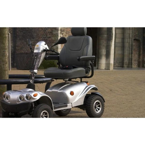 FreeRider GDX All-Terrain Mobility Scooter Silver Left View