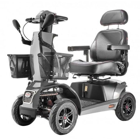 FreeRider USA FR1 4 Wheel Bariatric Mobility Scooter Grey Front View