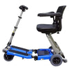 Image of FreeRider USA Luggie Elite 4 Wheel Bariatric Foldable Travel Scooter Blue Side View