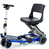 Image of FreeRider USA Luggie Standard 4 Wheel Foldable Travel Scooter Blue Side View