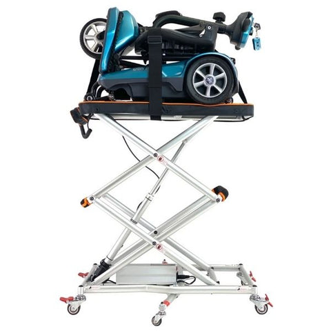 GoLite Portable Mini Mobility Lift Standing with Scooter View