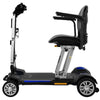 Image of Golden Technologies Buzzaround Carry On Folding Mobility Scooter GB120 Blue Color Side View 