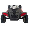 Image of Golden Technologies Buzzaround Carry On Folding Mobility Scooter GB120 in Red Shroud Front Lights 