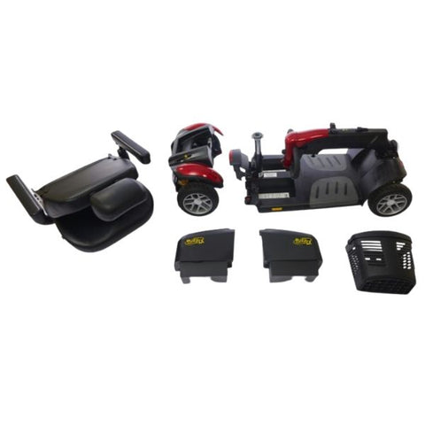 Golden Technologies Buzzaround LX 4-Wheel Scooter Disassembled Viewv 