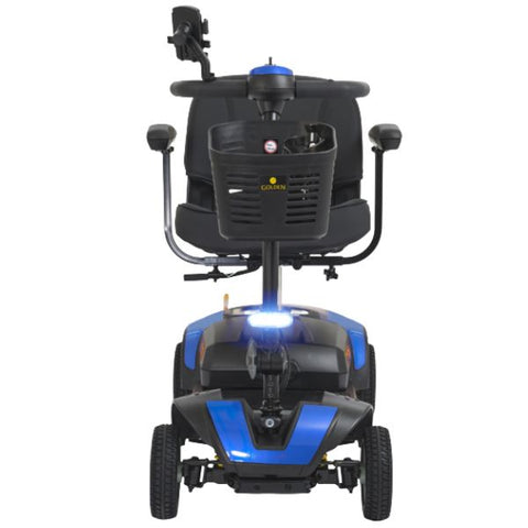 Golden Technologies Buzzaround XL 4-Wheel Mobility Scooter GB124A-STD Blue Color Front View