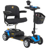Image of Golden Technologies Buzzaround XL 4-Wheel Mobility Scooter GB124A-STD Color Blue View 