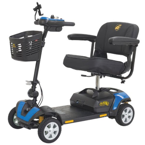 Golden Technologies Buzzaround XLS-HD 4-Wheel Mobility Scooter GB124A-SHZ Blue Color 