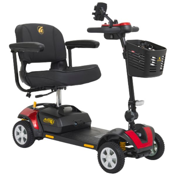 Golden Technologies Buzzaround XLS-HD 4-Wheel Mobility Scooter GB124A-SHZ Red Color