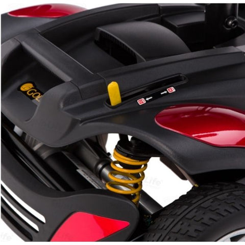 Golden Technologies Buzzaround XLS 3-Wheel Mobility Scooter GB117S Spring Suspension View
