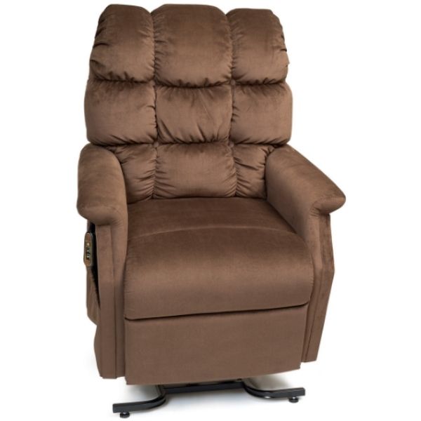 Image of a Golden Technologies Cambridge Signature Series 3-Position Lift Chair in Hazelnut color, viewed from the front.