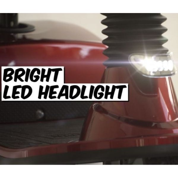Golden Technologies Companion 4-Wheel Bariatric Scooter GC440D Headlight View
