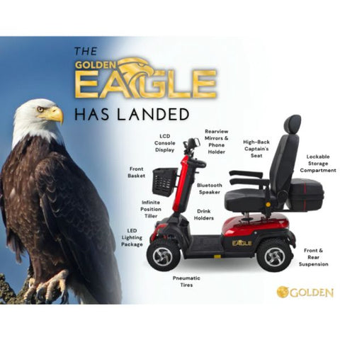 Golden Technologies Eagle 4-Wheel Mobility Scooter All Features