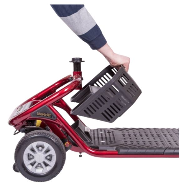 Golden Technologies LiteRider 3-Wheel Mobility Scooter GL111D Removing the Basket  View