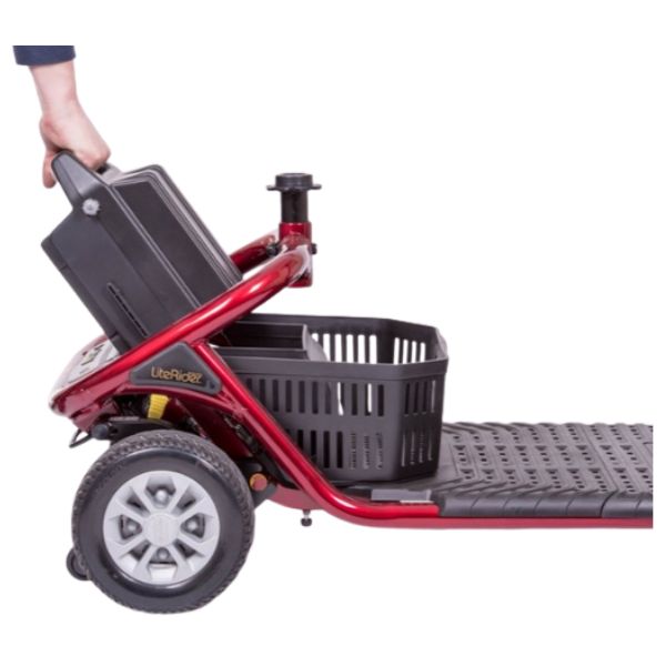 Golden Technologies LiteRider 3-Wheel Mobility Scooter GL111D  Removing the Battery Pack View