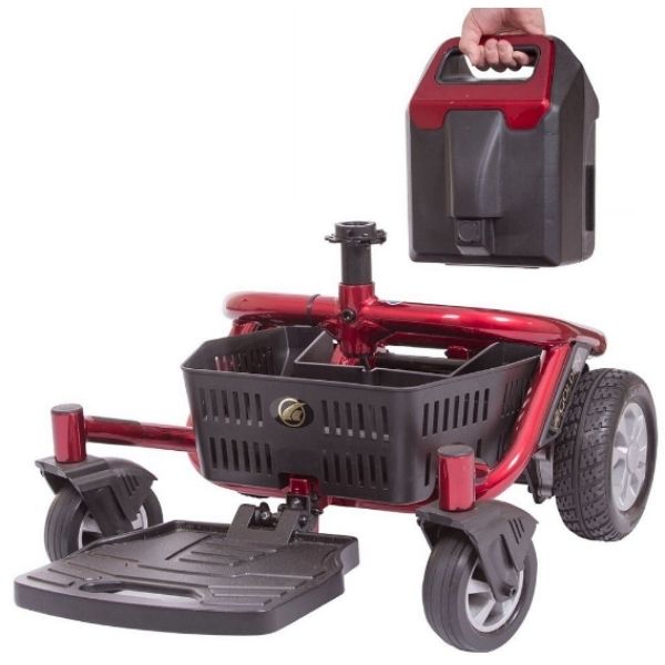 Golden Technologies LiteRider Envy GP162B Power Chair PTC Battery, Footplate and Under Storage Basket