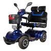 Image of Green Transporter LoveBird Two Seat Mobility Scooter Blue Left View