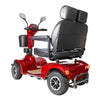 Image of Green Transporter LoveBird Two Seat Mobility Scooter Red Back View