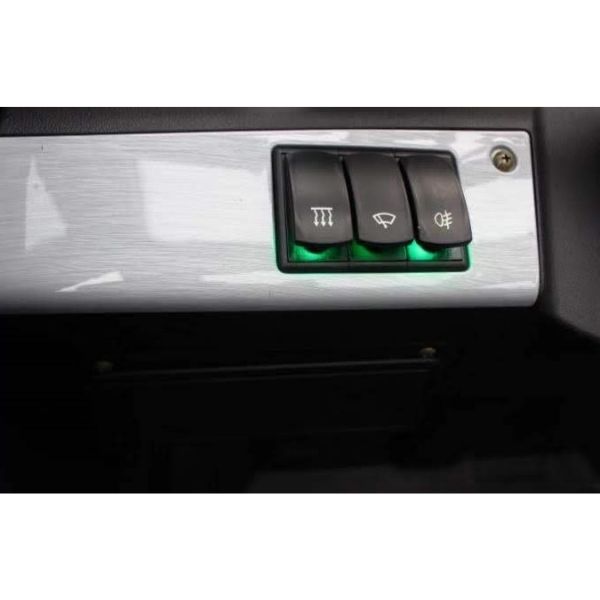 Green Transporter Q Runner Electric Transport Scooter Button View