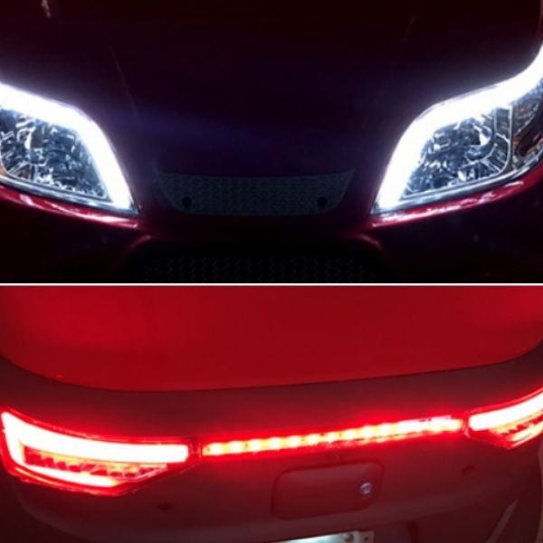 Green Transporter Q Runner Electric Transport Scooter Headlights and Back Lights View