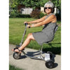 Image of HandyScoot Folding 3 Wheel Travel Mobility Scooter with Passenger View