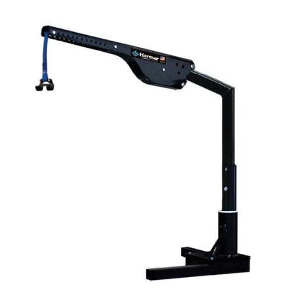 A left view of the Harmar AL215 Axis I Electric Wheelchair Lift, designed for easy transportation of mobility devices.