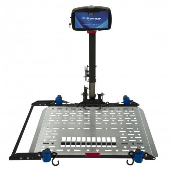A front view of the Harmar AL300 Fusion Power Chair and Scooter Lift, a sturdy and reliable mobility aid for those in need.