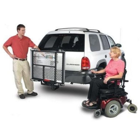 Harmar AL500HD Heavy Duty Universal Electric Wheelchair Lift Installed on Rear Car View