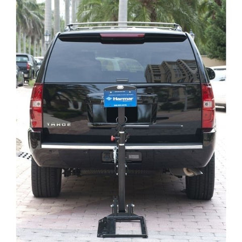Harmar AL580XL Power Wheelchair Lift Installed on the back your vehicle View