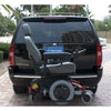 Image of Harmar AL580XL Power Wheelchair Lift securely attached to the vehicle View