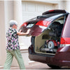 Image of Harmar AL600 Hybrid Power Chair and Scooter Lift Stored in the back of the vehicle View