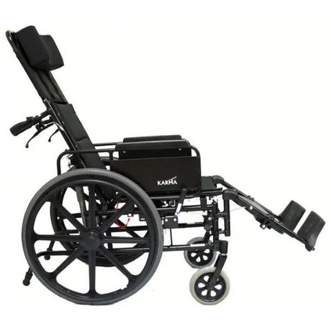 Karman KM5000F Recliner Wheelchair Adjustable Footrest Side View