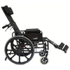 Image of Karman KM5000F Recliner Wheelchair Adjustable Footrest Side View