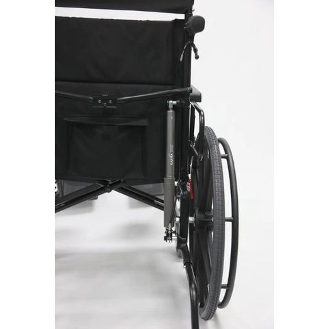 Karman KM5000F Recliner Wheelchair Lightweight Aluminum Back View