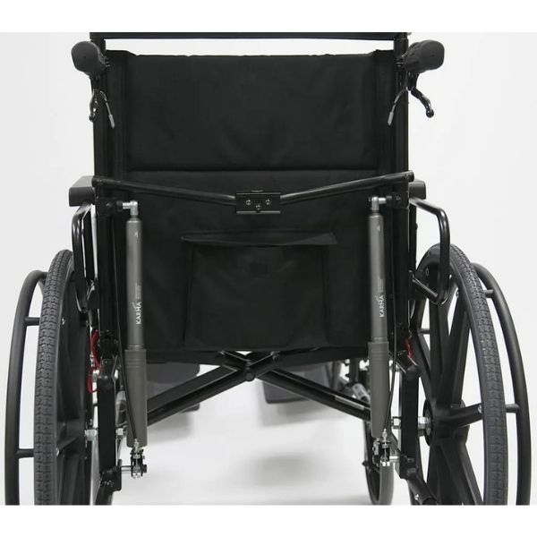 Karman KM5000F Recliner Wheelchair T6 Aluminum Back View