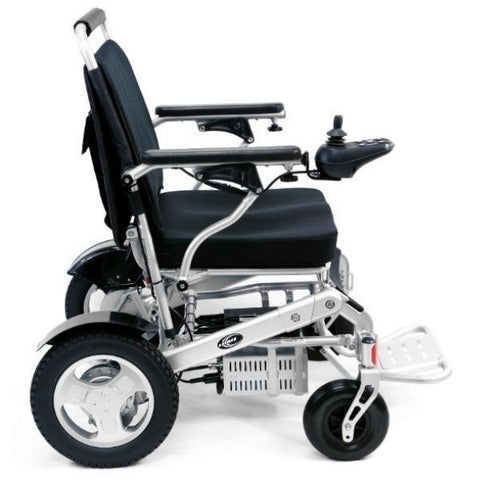Karman Tranzit Go Lightweight Folding Power Wheelchair Side View