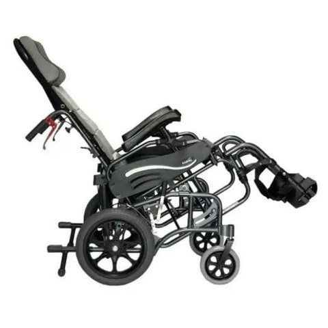 Karman VIP-515-TP Tilt-in-Space Wheelchair Elevating Footrest Side view
