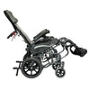 Image of Karman VIP-515-TP Tilt-in-Space Wheelchair Elevating Footrest Side view