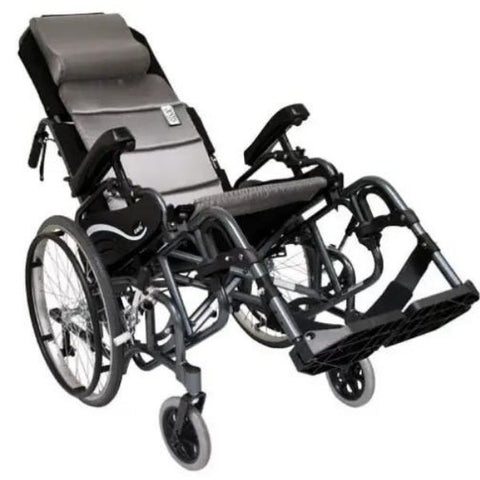 Karman VIP-515 Tilt-in-Space Wheelchair Adjustable Footrest and Backrest View