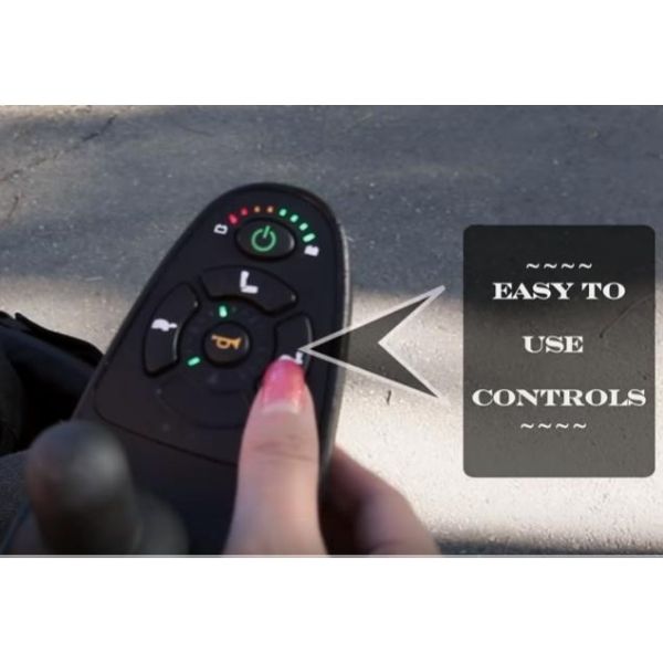 Karman XO-202 Full Stand Up Power Chair Control View