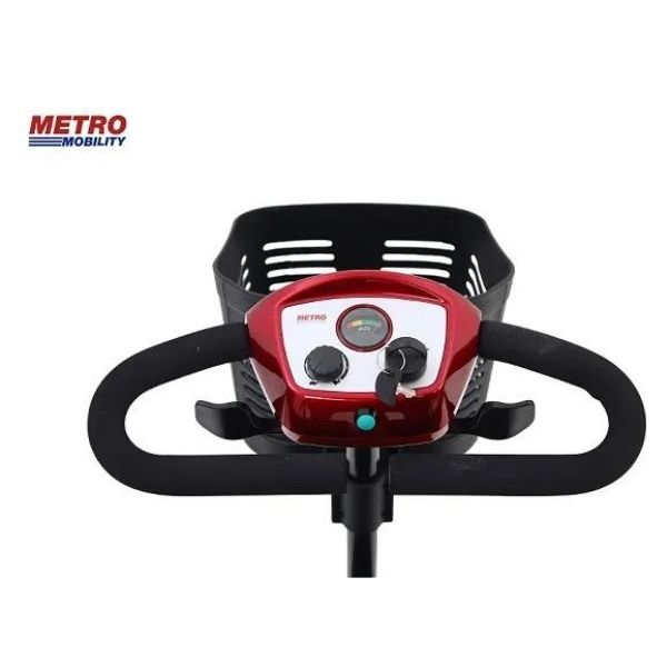 M1 Portal 4-Wheel Mobility Scooter Dashboard with Basket View