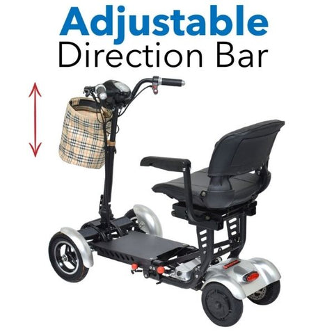 MS 3000 Plus by ComyGo Folding Electric Wheelchair adjustable bar