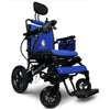 Image of Majestic IQ-8000 Remote Controlled Electric Wheelchair with Recline Black Frame  Blue Color Seat