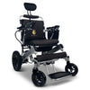 Image of Majestic IQ-8000 Remote Controlled Electric Wheelchair with Recline Silver Frame and Black Color Seat