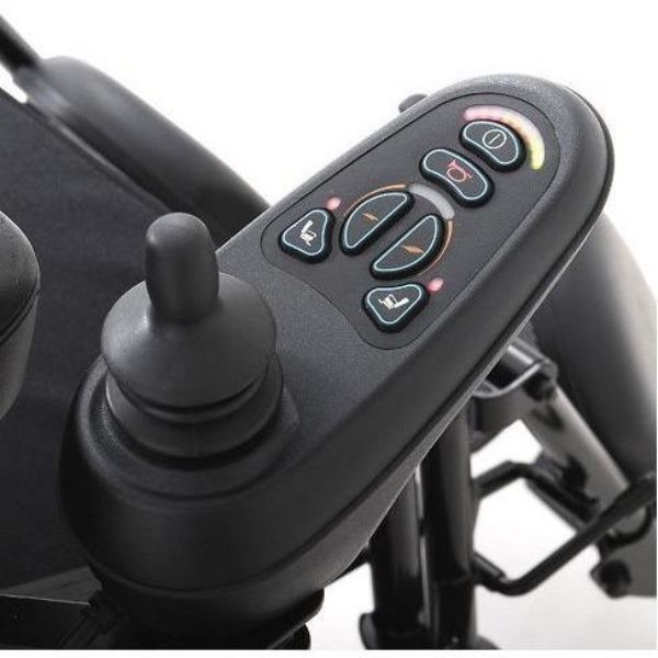 Merits Health P301 Gemini Rear Wheel Drive Electric Wheelchair Joystick View