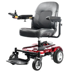 Merits Health P321 EZ-GO Compact Electric Wheelchair Red Front View