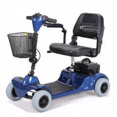 Merits Health S549 Mini-Coupe 4 Wheel Scooter Blue Front View