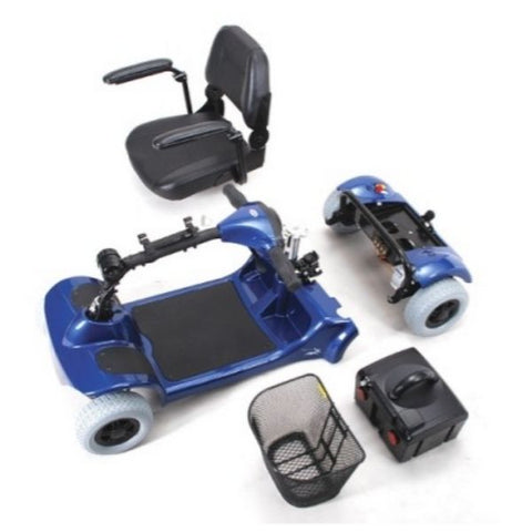Merits Health S549 Mini-Coupe 4 Wheel Scooter Disassemble View