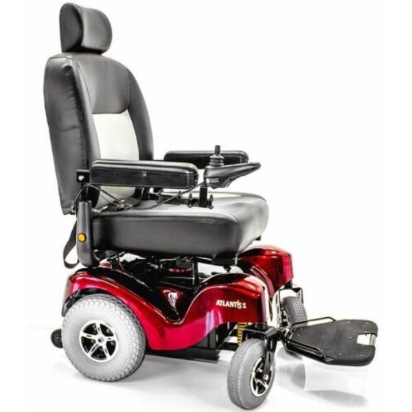 Merits P710 Atlantis Heavy Duty Electric Power Wheelchair Side View